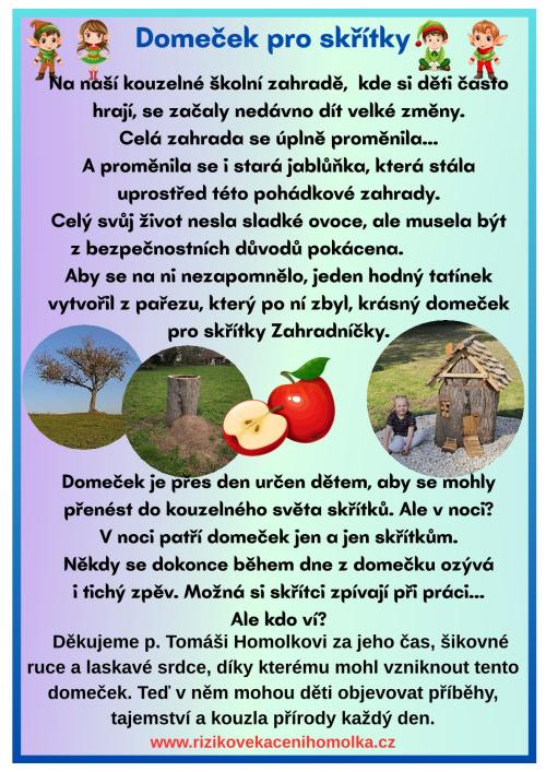 Domeček pro skřítky Zahradníčky