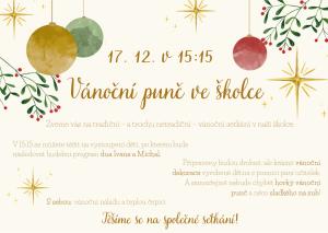 Vánoční punč ve školce