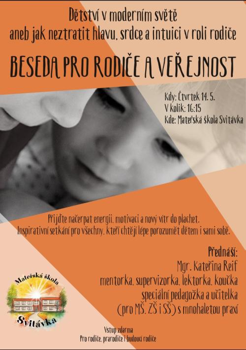 Beseda pro rodiče a veřejnost